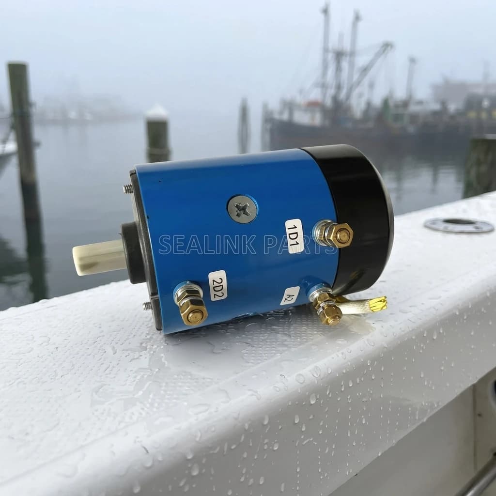 24V 900W 1700RPM DC Motor for Lewmar V2 Windless Electric Winch Boat Yacht Anchor Windlass Replacement High-Torque Marine Grade