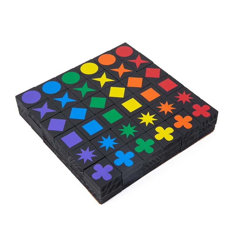 Giocattoli educativi per bambini caldi Qwirkle Scacchi in legno Giochi interattivi genitore-figlio Bambini Hobby per adulti Regali Giocattoli per l'apprendimento Gioca