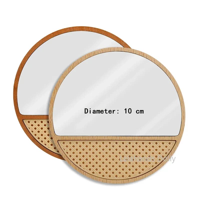 1:6 specchio/modello in vetro massello in miniatura per casa delle bambole per accessori per mobili camera da letto bagno casa delle bambole Ob11