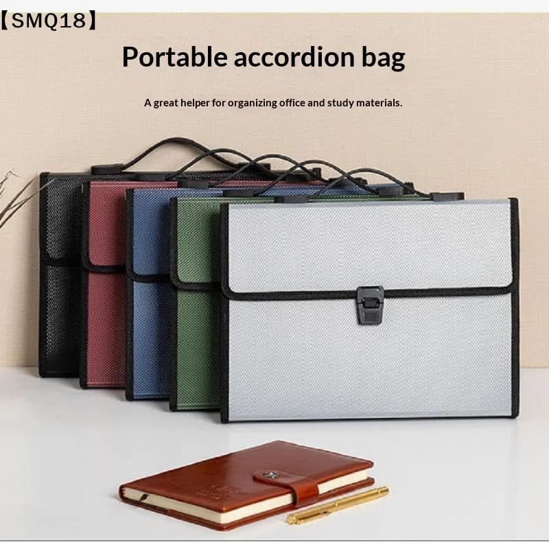 Long Document Organizer Paper Storage Expanding File Folder Portfolio Holder Large Capacity Bag【SMQ】