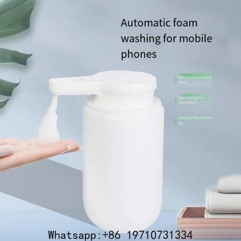 Dispenser Automatico di Sapone Liquido a Parete con Sensore a Induzione Senza Contatto per Cucina, Hotel, Centro Commerciale, Bagno
