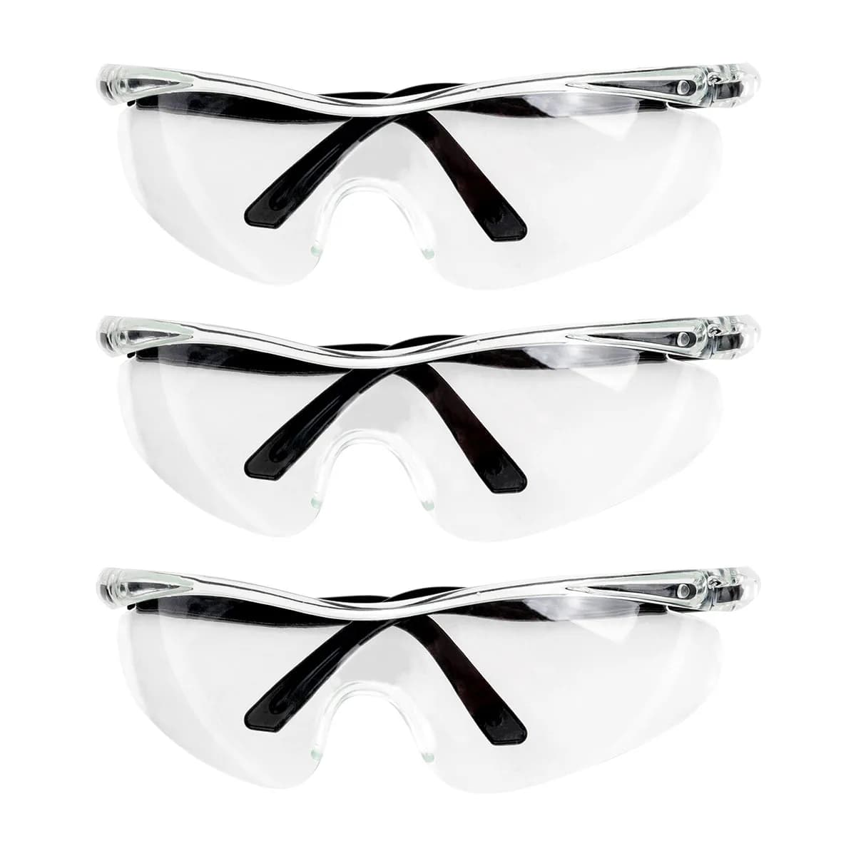 3pcs Water Shooter Goggles Protective Eyeglasses Durable PC Material Eye Protection Dust Wind Proof Transparent Ski