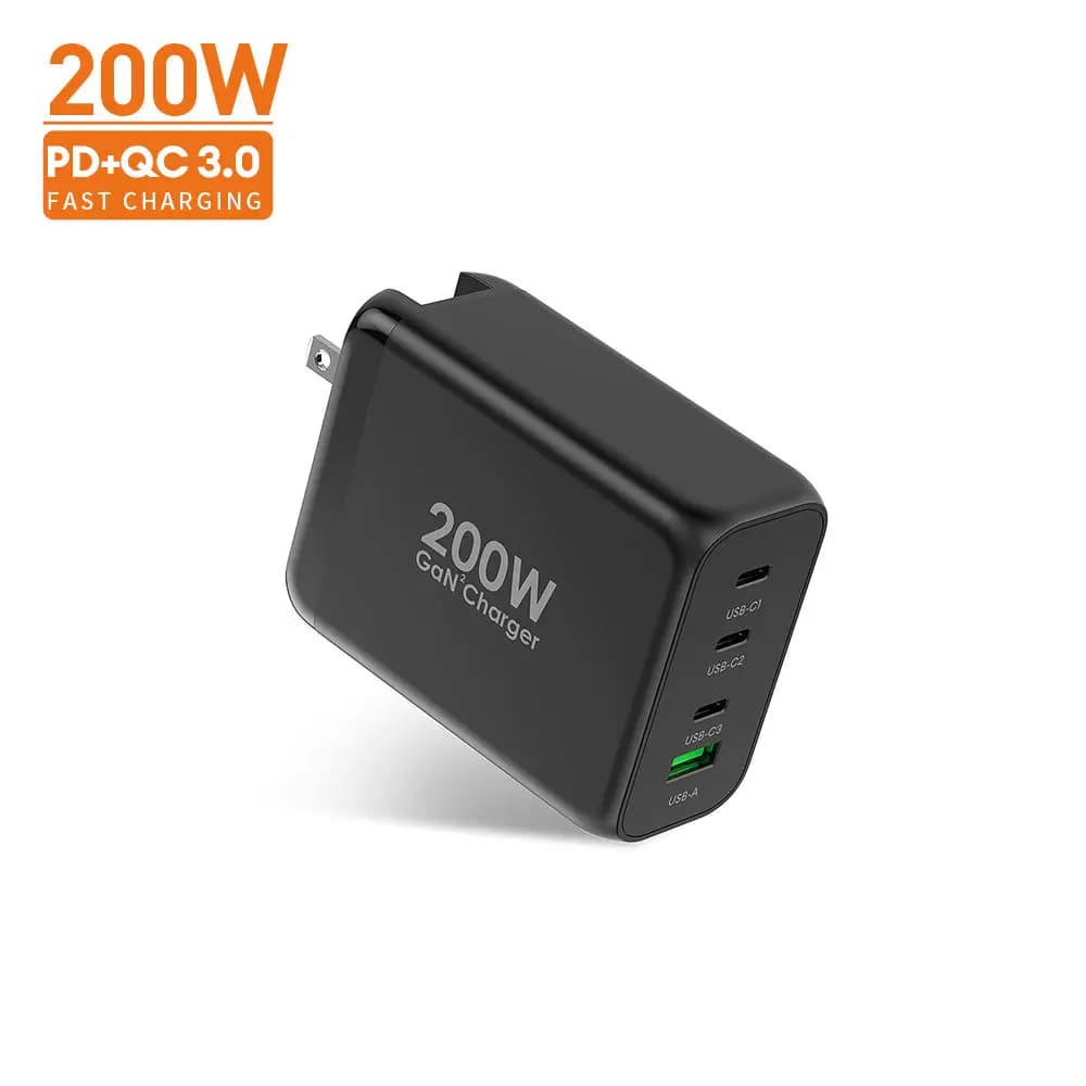 New Trend Tech Gan 200w Pd Fast Charger for Ugreen Charger 100w for iphone Super Fast Charger Type c Travel Adapter