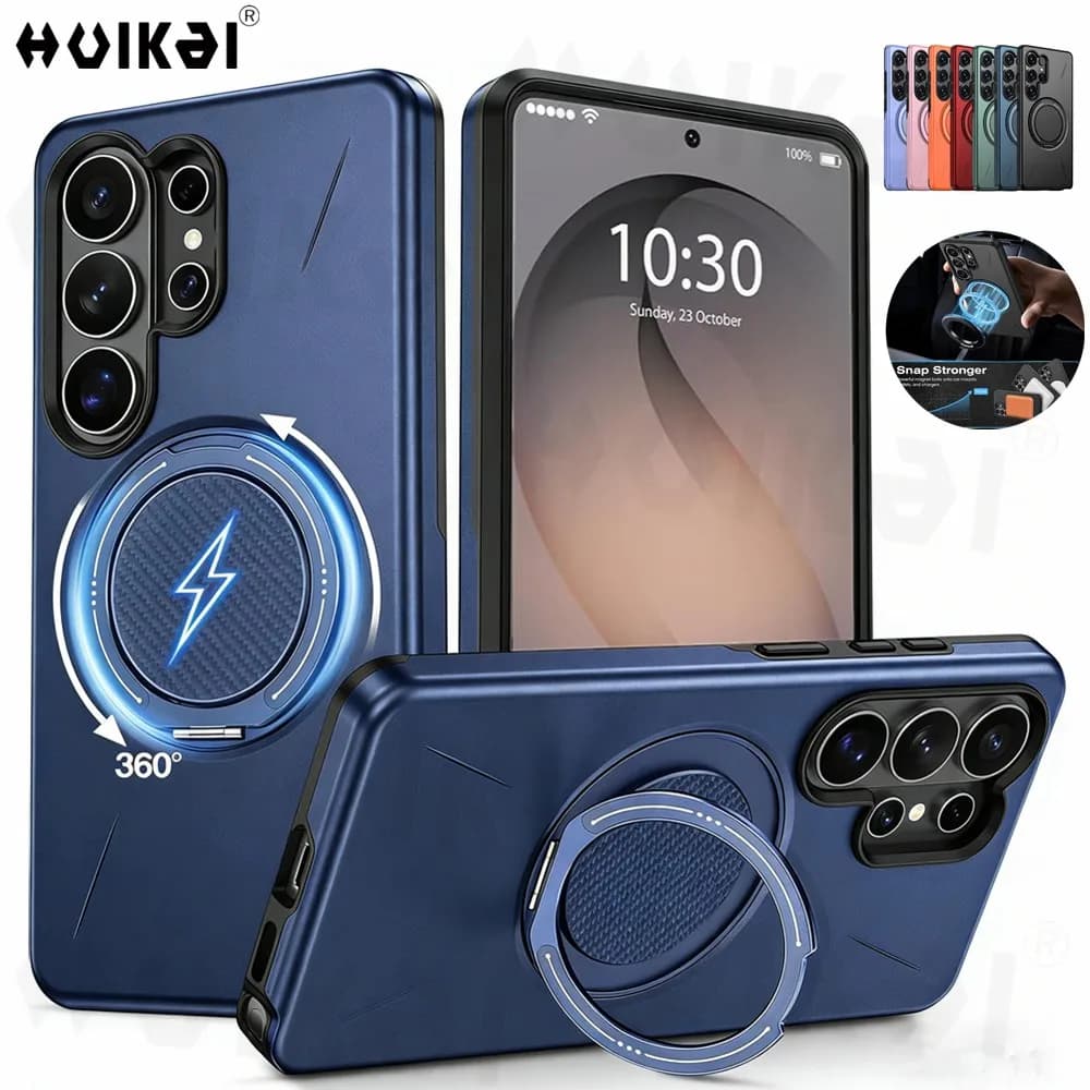 Ring Holder Case For Samsung Galaxy S26 Ultra S25 S24 A17 A37 Stand Kickstand Dual Layer Magnetic Shockproof Protective Covers