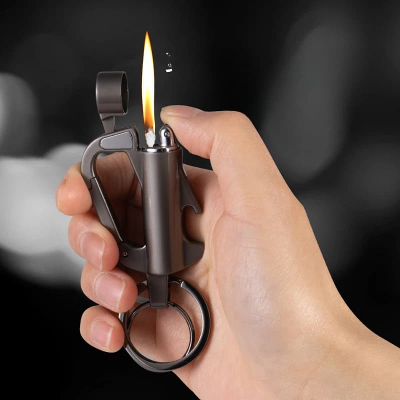 Nuovo Mola Multifunzionale Kero Sene Portachiavi Auto da Uomo High-End Accend Accendino Vita Lucchetto Chiave Ciondolo Personalizzato Regalo Marea