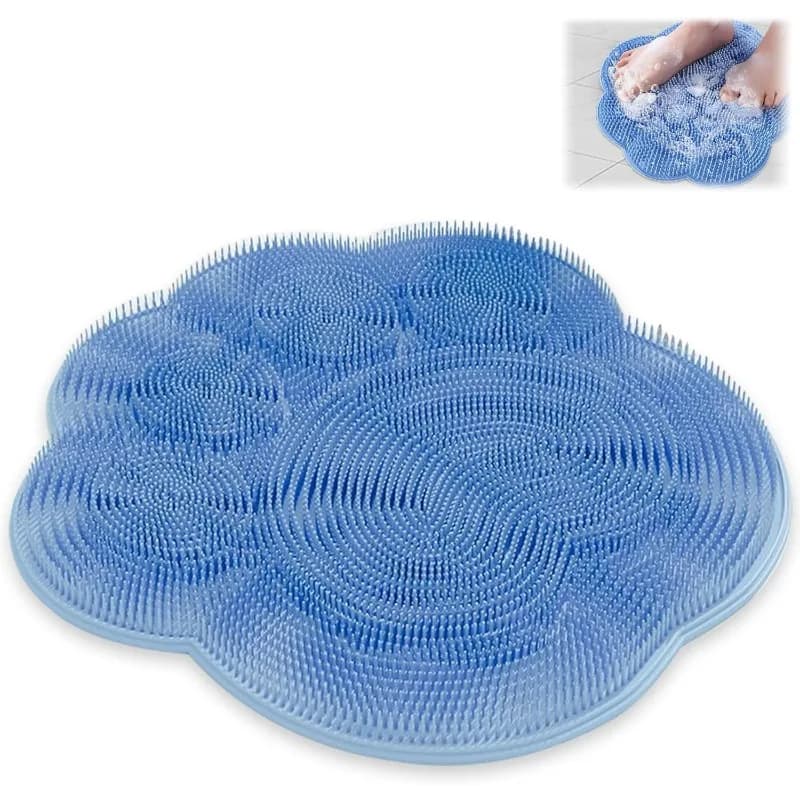 Spazzola per la pulizia del piede in silicone antiscivolo con ventosa per esfoliazione e massaggio doccia - Accessorio da bagno