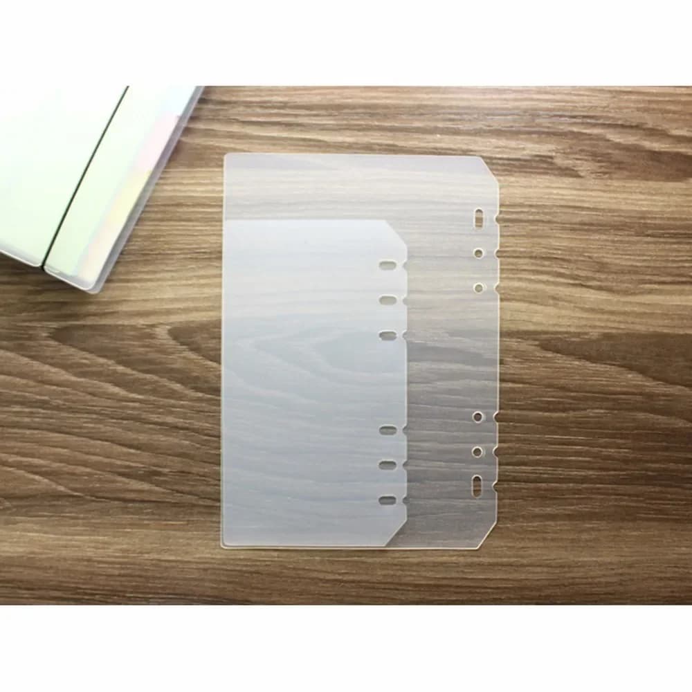 2 pz/set PVC piastra di base separato per A5 A6 A7 spirale notebook sciolto foglia diario ufficiale all'ingrosso