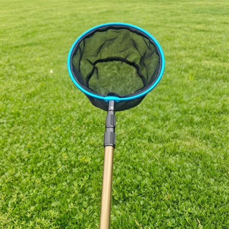 Retractable fishing net Aluminum alloy fishing Insect Anti-skid copying net