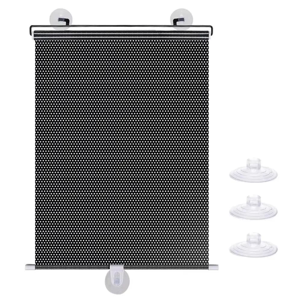 Shutter No Drill Roll Curtain Movable With Suction Cup Blackout Curtains Black Out Blinds Window