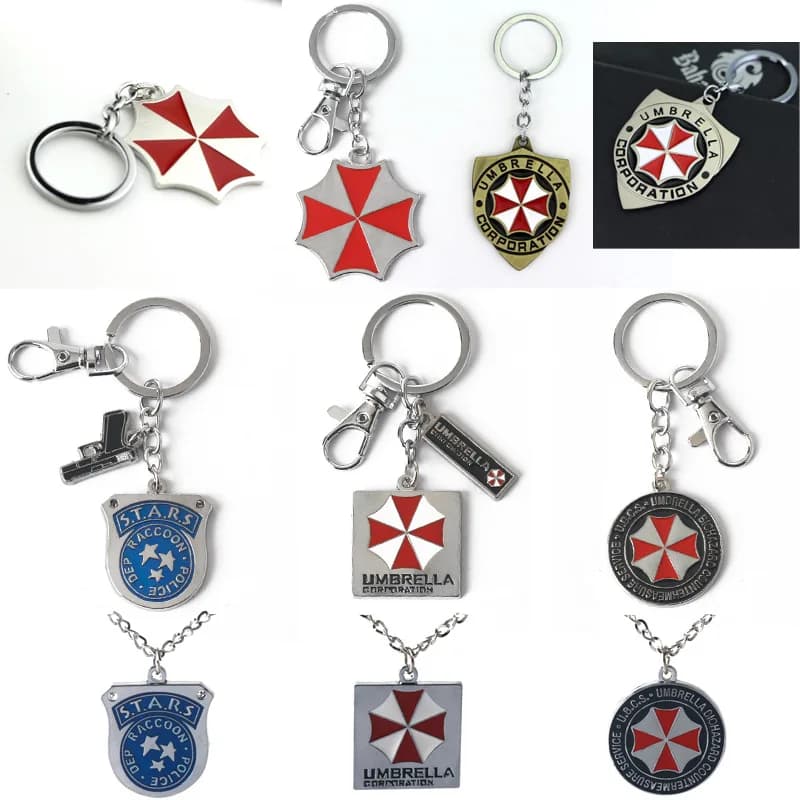 Portachiavi Resident Evil, Regali, Portachiavi per Auto, Giocattolo, Portachiavi Sublimazione Vuoto Umbrella Corporation, Portachiavi Moda EDC
