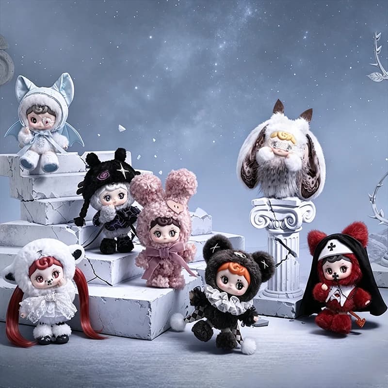 Tarti Silent Haven Series Blind Box Tarti Vinyl Plush Mystery Box Dark Style Anime Doll Pendants Surprise Bag Decor Blindbox Toy