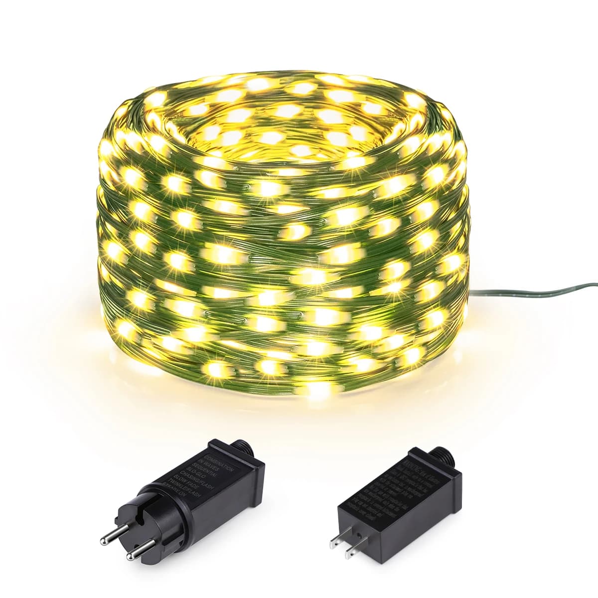 10m-100m AC 110V 130V 220V 230V LED String Fairy Lights Party Luci dell'albero di Natale Decorazione di nozze Lampada ghirlanda esterna