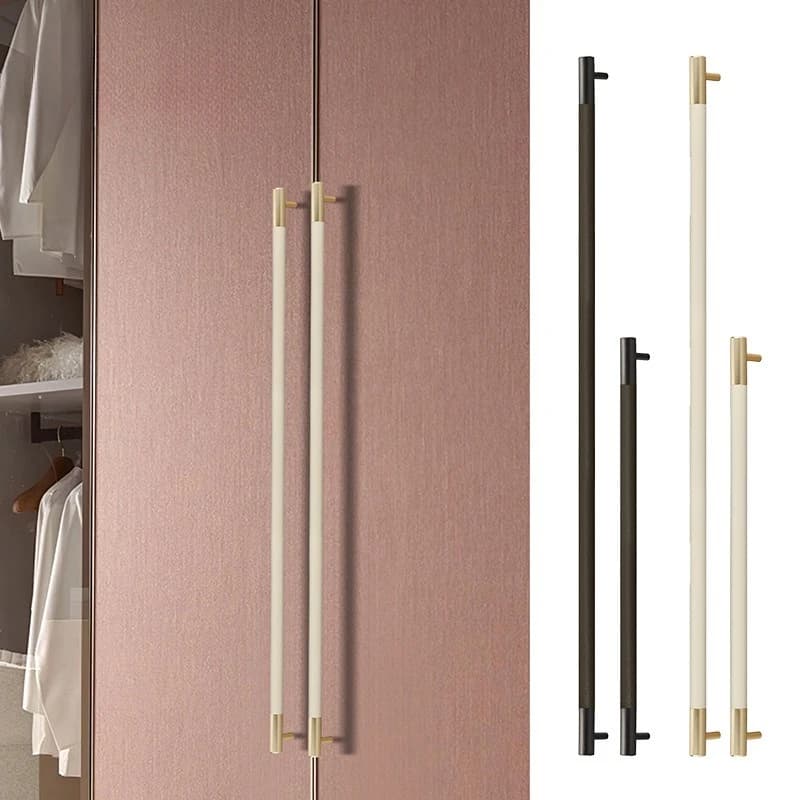 Maniglie per mobili in alluminio dorato per armadio, cassetto, comodino, finestra, accessori hardware da cucina