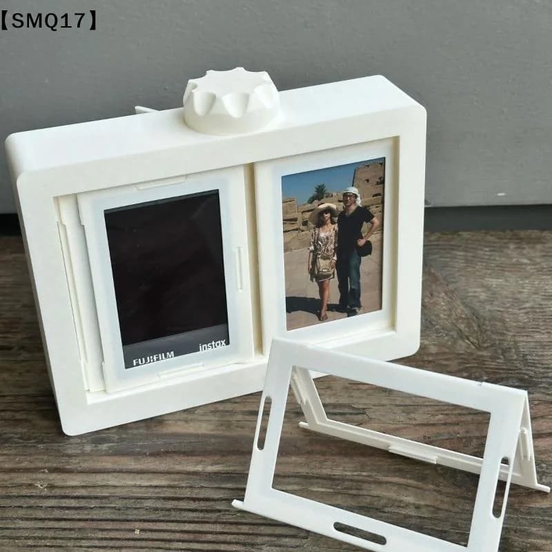 Rotatable Photo Frame Kpop Photocard Holder Idol Picture Frame Display Stand Desk Accessory Room Desktop Decor【SMQ】