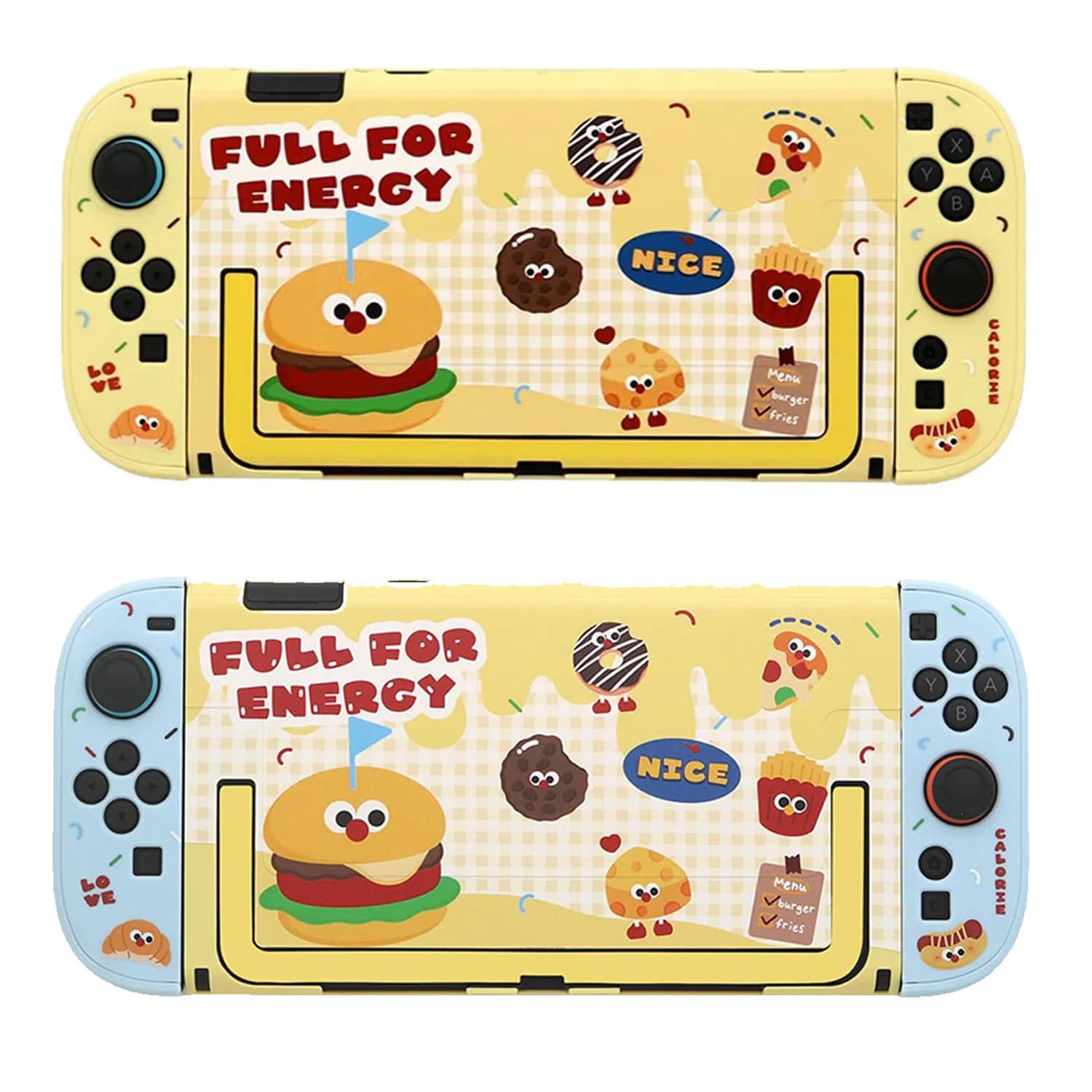 Custodia protettiva a tema fast food Custodia dock Cover compatibile con Switch 2 - Guscio rigido staccabile NS2, completo per Enercy