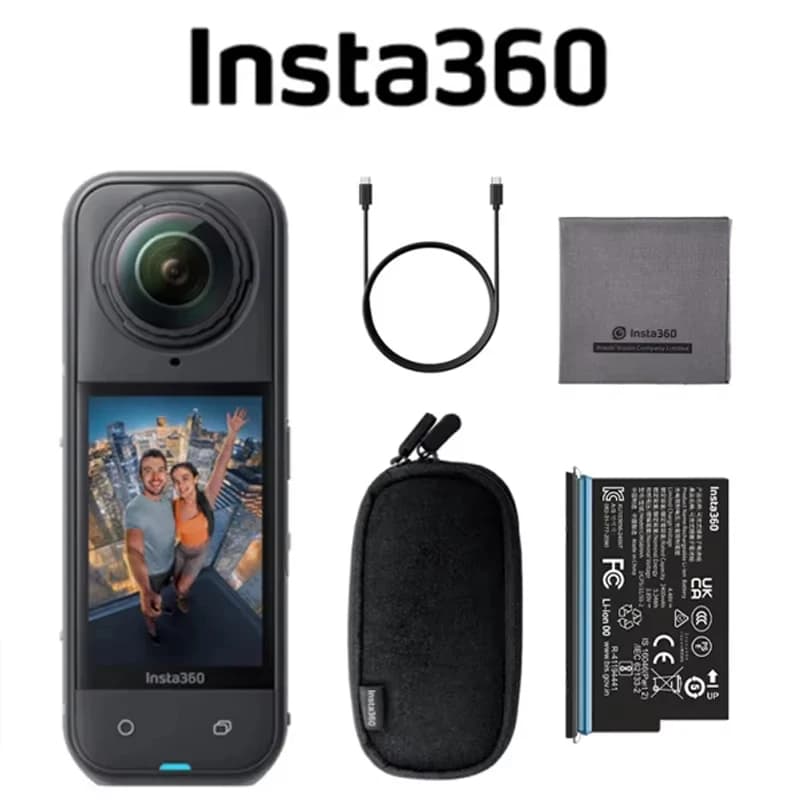Insta360 X5/X4 Air - 360° Action Camera Waterproof 8K with Sensors 1/1.28" 48MP, Video HDR 360° 8K, 360 ° 72MP