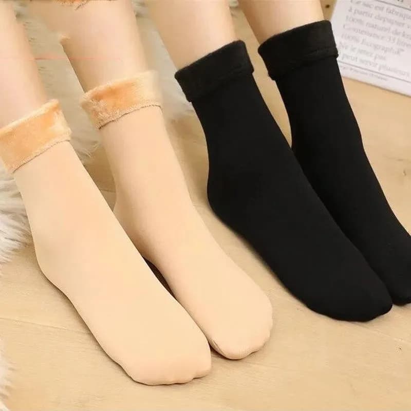 1/2/5 Socks Socks Winter Courts Women's, Thermal Socks in Cashmere and Wool, Nylon Socks and Velvet for Snow Boots and Home