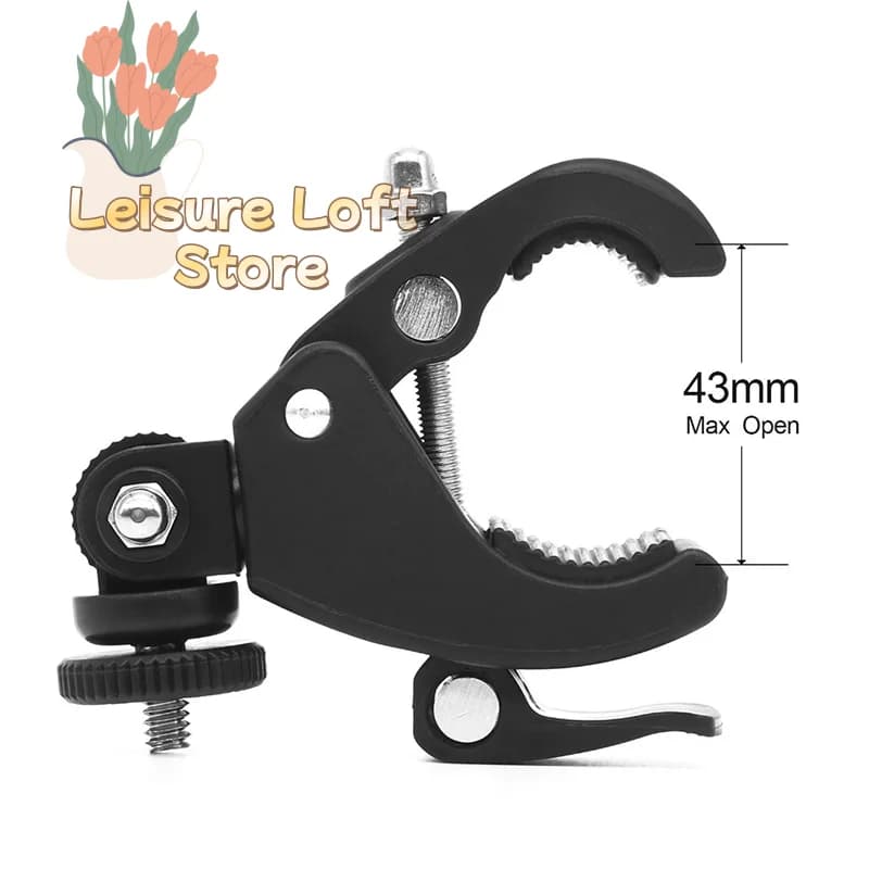 Camera Tripod Mount+Adapter Handlebar Clamp Roll Bar For 1 2 3 3+ New