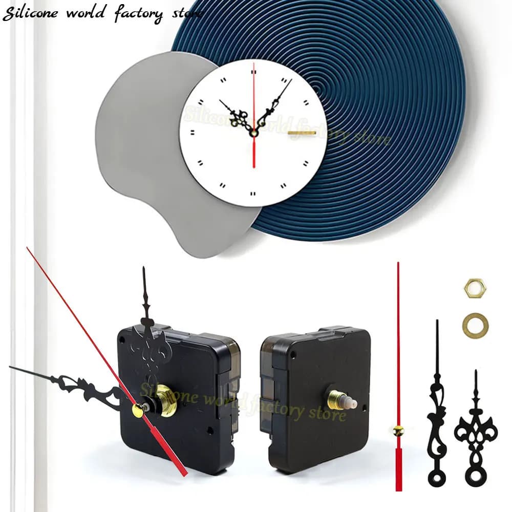 Meccanismo dell'orologio SW Set di movimenti al quarzo silenziosi Lancette da parete della macchina Sweep silenzioso Secondo movimento con puntatore Strumento per parti di riparazione fai-da-te