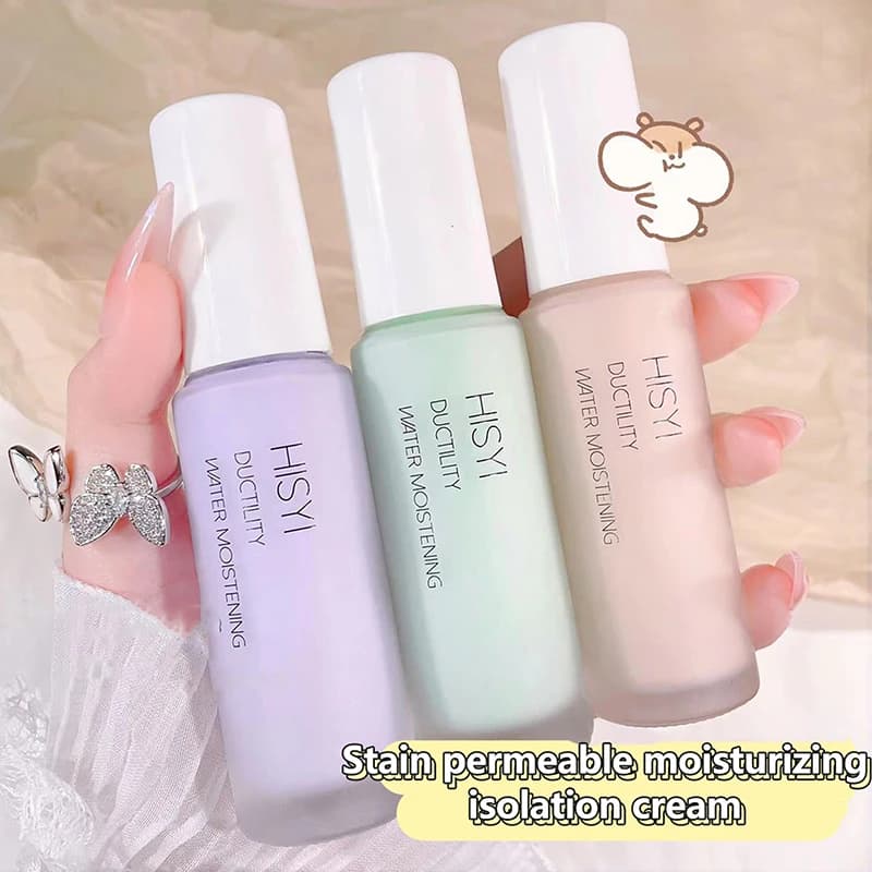 Crema Isolante e Primer per il Trucco, Idratante, Uniformante, Naturale, Lunga Durata, Correttore Rinfrescante e Delicato