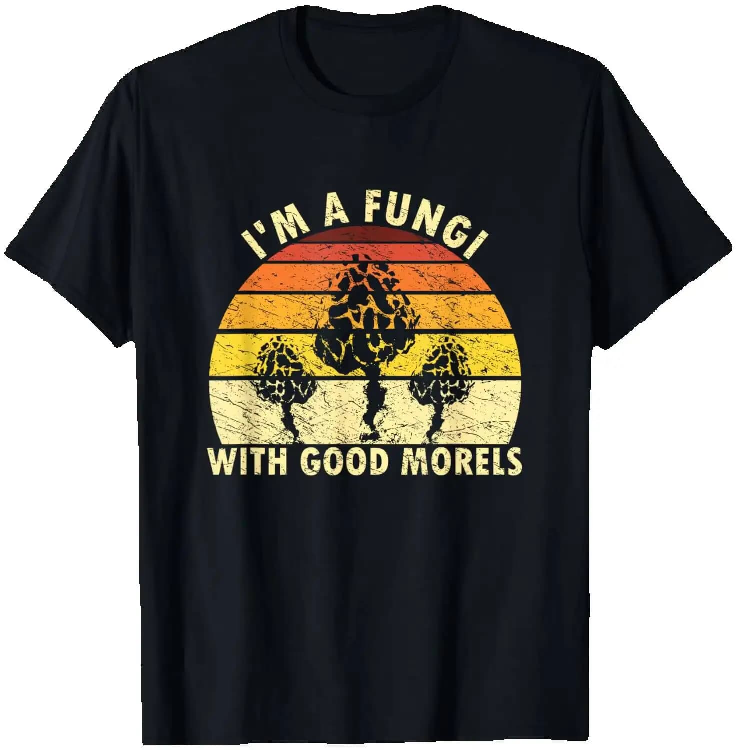 I'm A Fungi Funny Mushroom Foraging Shirt Retro Fungi-Hunter T-Shirt Summer Short-Sleeved Breathable Sweat-Wicking Versatile
