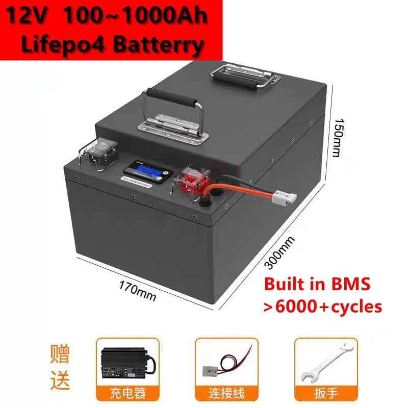 Batteria a ciclo profondo EVE 12V 100Ah 200Ah 300Ah 400Ah 500Ah 600Ah 800Ah 1000Ah Lifepo4 per pannello solare inverter alimentazione di backup RV