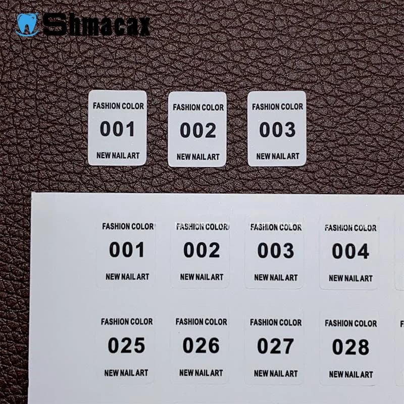 NO.1-240 Smalto per unghie Numero Etichetta adesiva Bottiglia di gel colorato Rossetto Consigli per unghie Display Mark Numerazione Strumento per manicure Colla per vernice