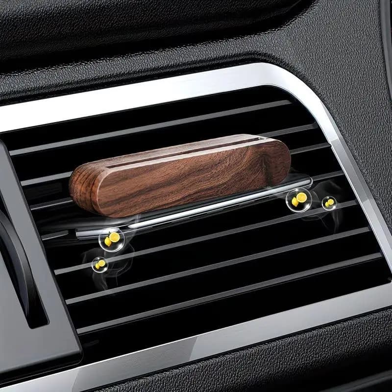 Wood Car Air Vent Diffuser Refillable Natural Non-irritating Scent Clip-on Fragrance Diffuser for Car Small Office Use