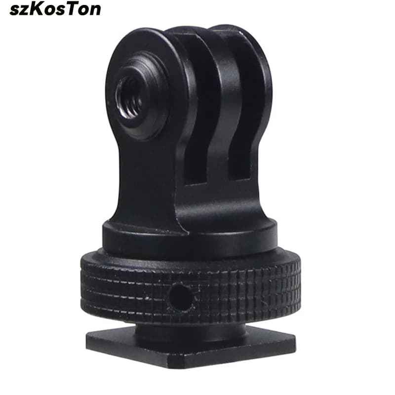 Adattatore per montaggio su slitta calda in alluminio CNC treppiede vite fotocamera DSLR per GoPro 13 12 11 10 9 8 7 Insta360 X4 DJI Osmo Action 4 fotocamere