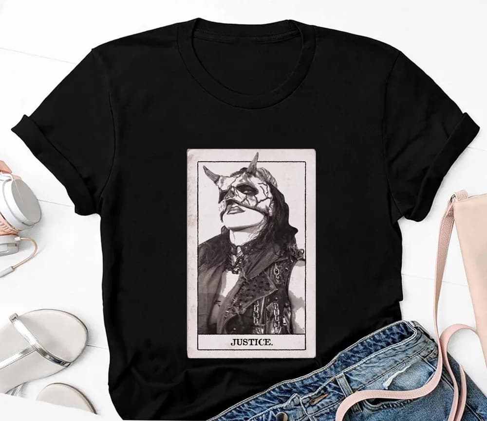 T-shirt o felpa con cappuccio della carta dei tarocchi Rhea Ripley Justice, felpa con cappuccio Rhea Ripley