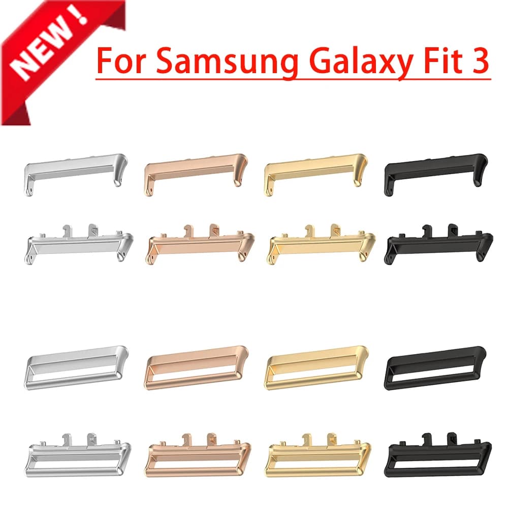 1 paio di adattatori per Samsung Galaxy Fit 3 connettore cinturino cinturino braccialetto accessori in acciaio inossidabile 316L misura 3 18mm 20mm larghezza