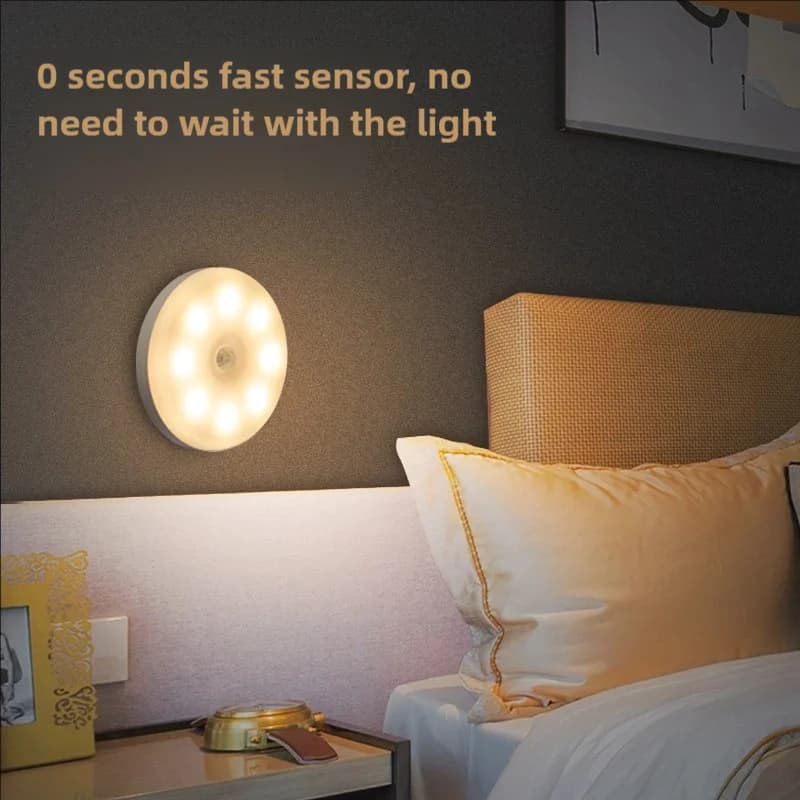 CY-LED night light with motion sensor, USB charging light for kitchen cabinets and ladders, wireless