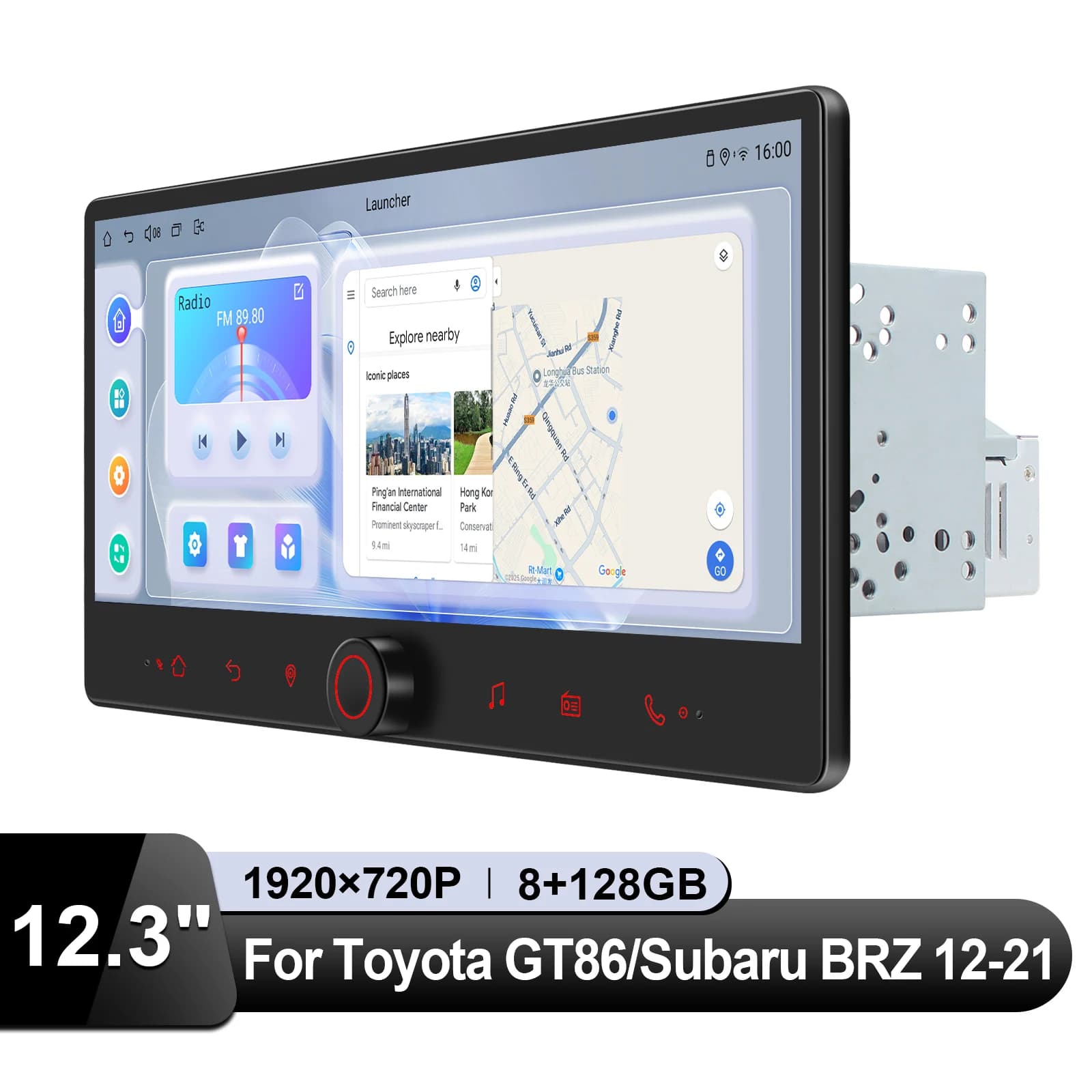 Di nuovo sviluppato 12.3 "Android 13 Autoradio Stereo Multimdia Carplay Per Toyota GT86 Subaru BRZ 2012-2021 Misura Destra Sinistra Drive