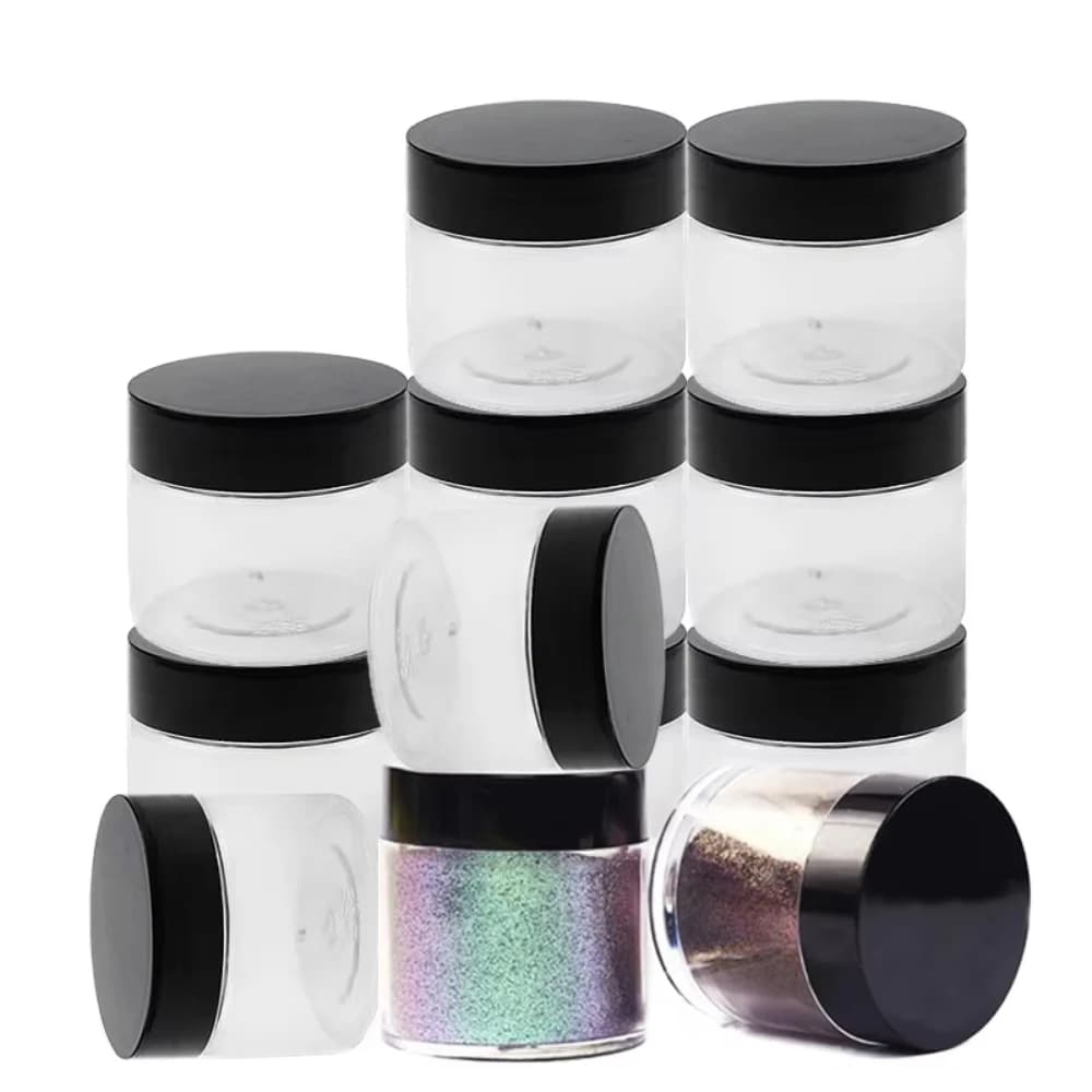 12/24/36Pcs 2OZ 60ml Cosmetic Face Cream Jar with Lid Travel Refillable Jars Pill Storage Bottles Organizer Boxe Makeup Jar Pot