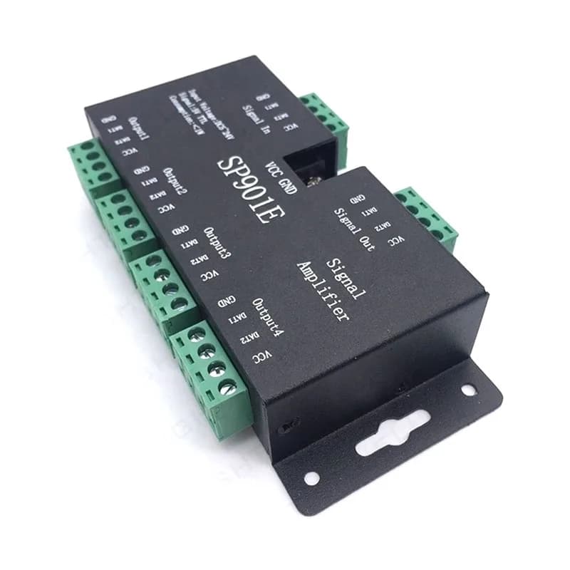 SP901E LED Pixel Amplifier Board, SPI Signal Booster Controller for WS2811 WS2812B SK6812 Addressable RGB LED Strip