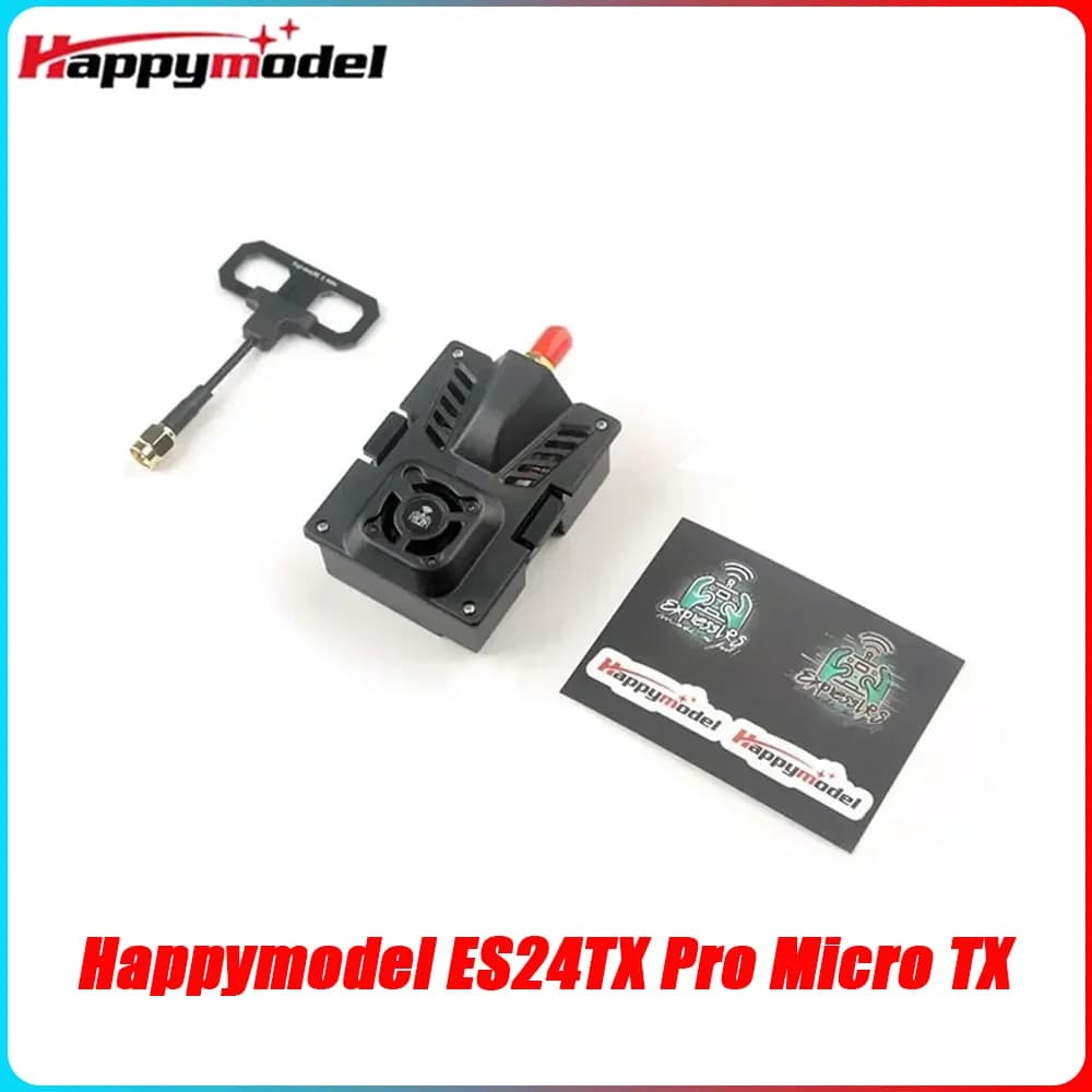 HappyModel ES24TX Pro 1000mW 2.4G ExpressLRS ELRS Modulo Micro TX con ventola di raffreddamento Modulo LED RGB per aereo RC FPV Drone