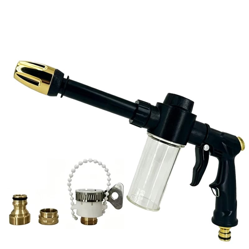 High Pressure Adjustable Water Gun for Car Wash, Garden Irrigation, Irrigation Tools, Pipe Nozzle, Slurry Sprayer