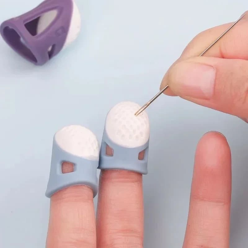 Ditali in silicone protettivi antiscivolo per le dita, copridita per cucito a punto croce, strumenti fai da te, accessori per cucito domestico