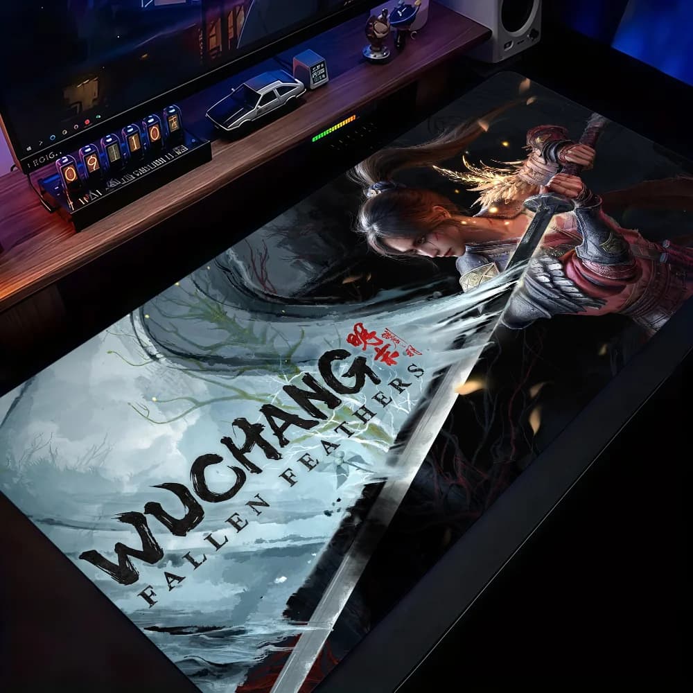 Wuchang Fallen F-Feathers Mouse Pad Non-slip Thickened MousePad Large Writing Lockedge Office Student Gaming Cushion