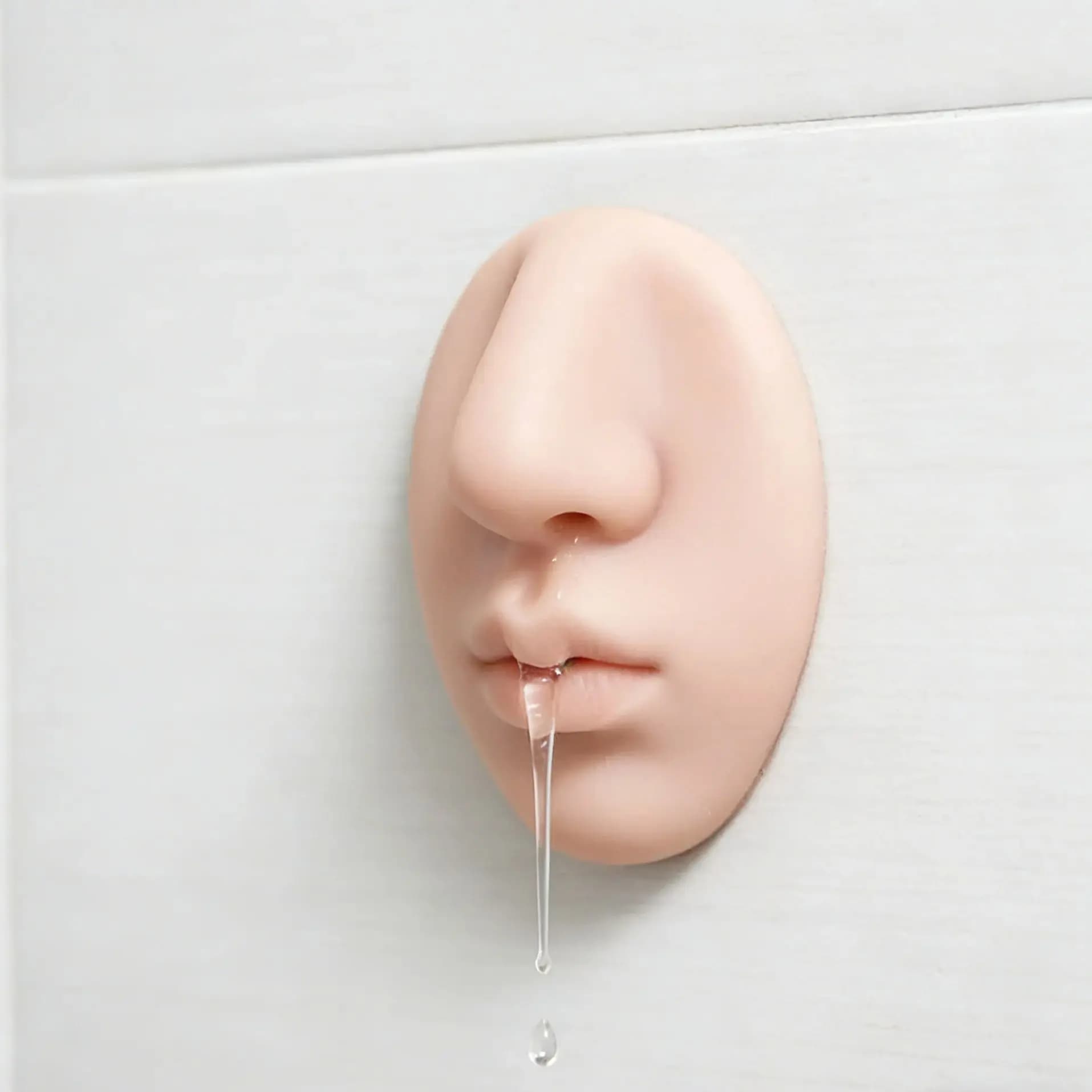 Dispenser di sapone a forma di naso, dispenser di gel doccia, dispenser di shampoo, dispenser di sapone liquido per lavaggio mani, per decorazioni da parete in cucina e bagno