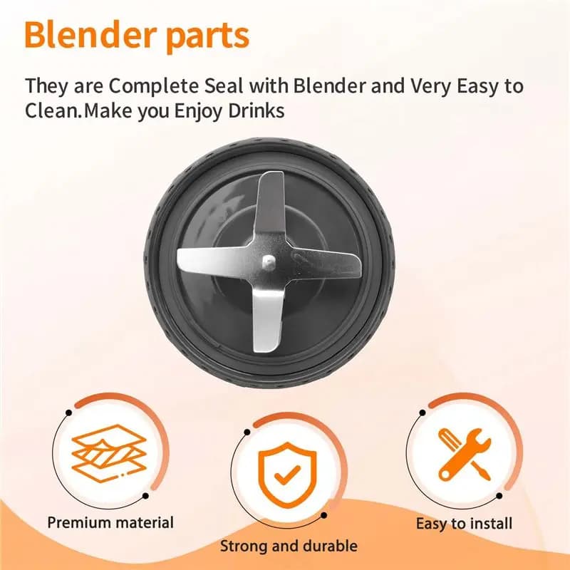 【NEW A39M】 Blender Blade Spare Parts Kit Including Extractor Blade Gasket Shock Pad And Gear For Nutribullet 600W 900W Blender