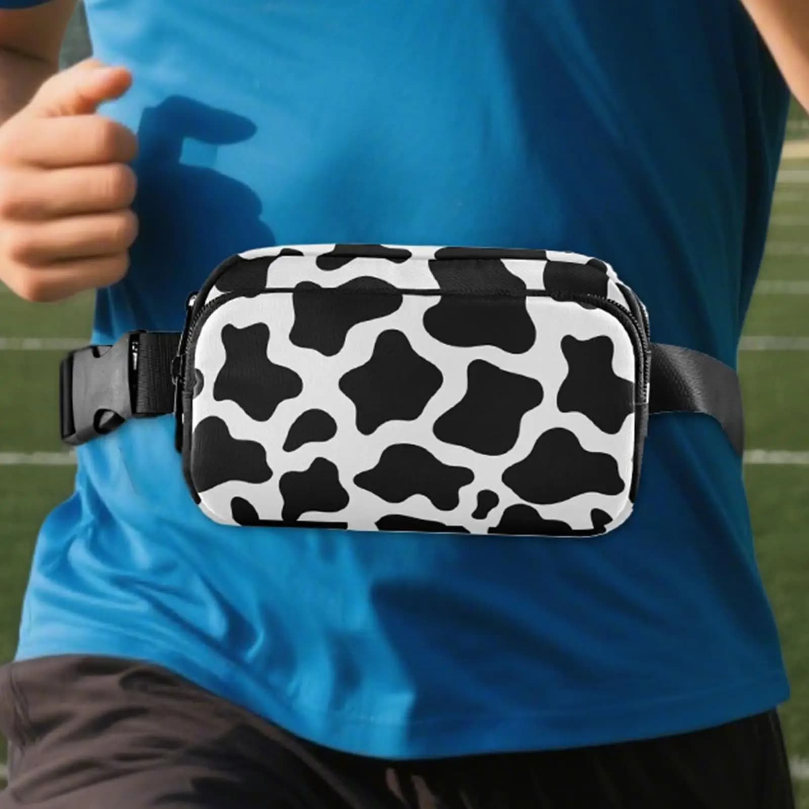Fanny Packs For Women Adjustable Waterproof Reflective Purse Zipper Unisex Running Belt Bag For Mobile Phone Hiking Casual