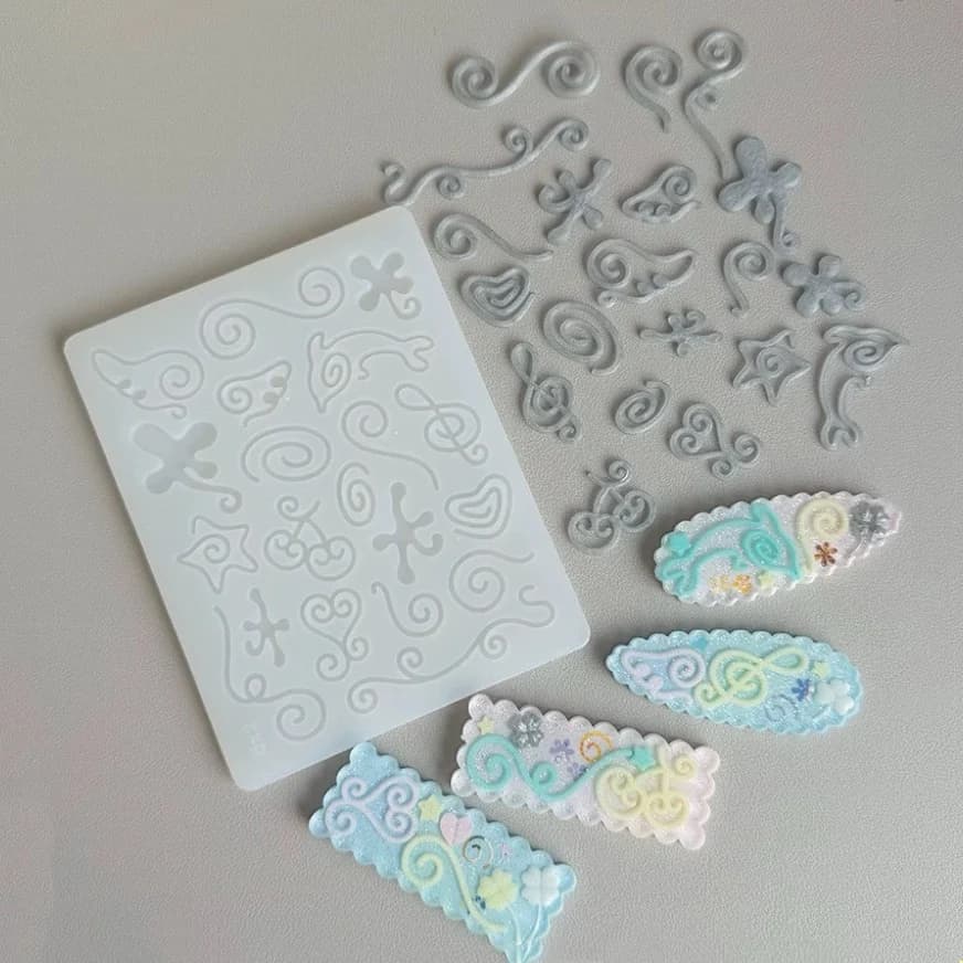 Stampo in silicone per resina a forma di totem con disegno a linee, accessori per stampi in resina liquida, stampo in resina per portachiavi, stampo in resina