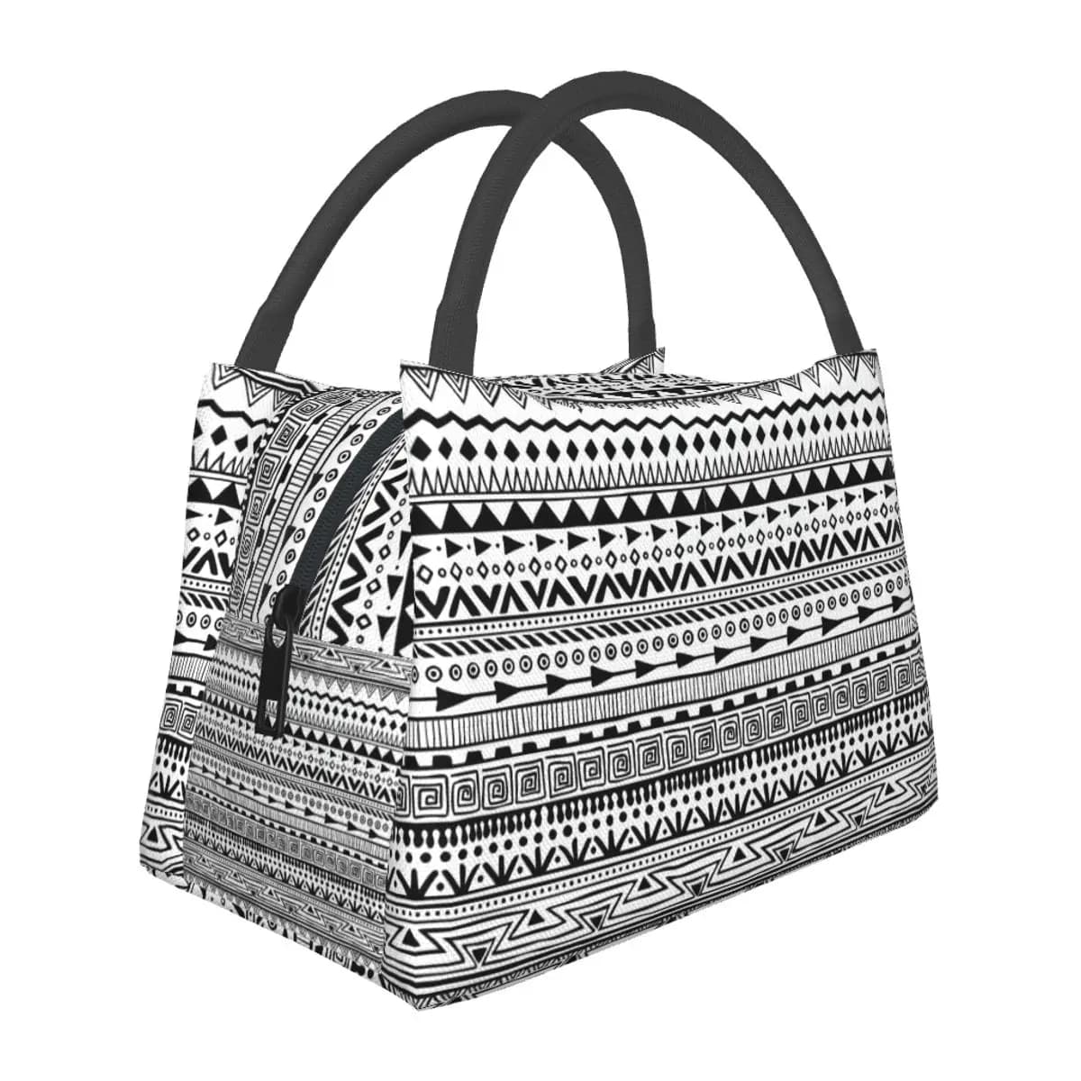 African Ethnic Lunch Bag Patchwork Print Outdoor Picnic Lunch Box For Adult Graphic Design Tote Food Bags Oxford Cooler Bag