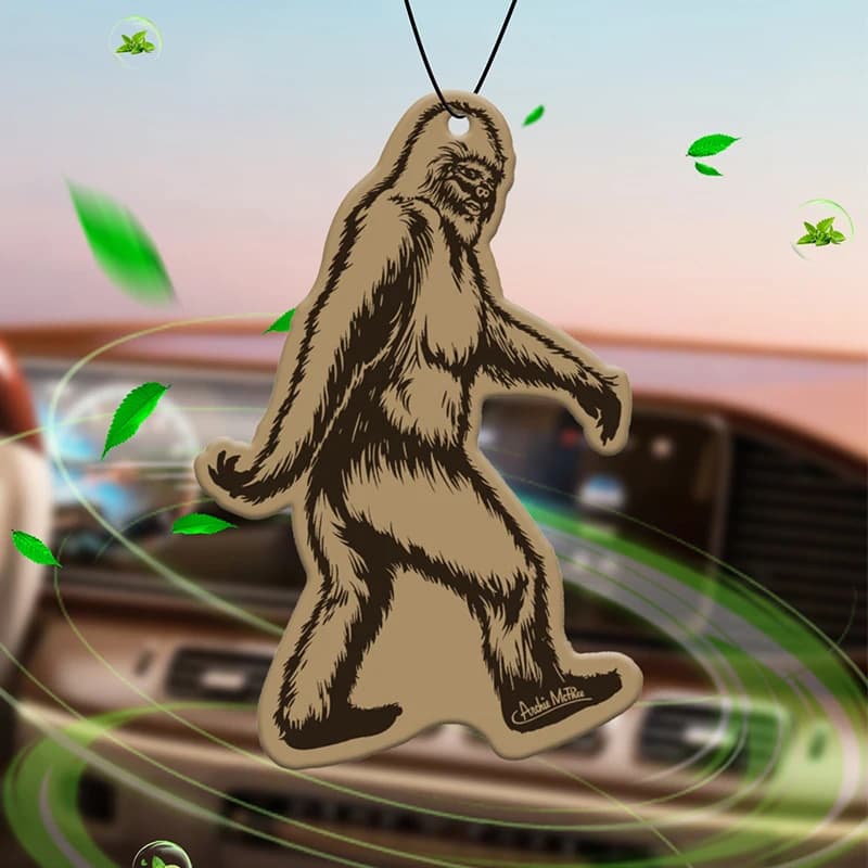 Car Deodorant Bigfoot Gorilla Hilton (profume for hotel). | Rearview mirror pendant and double-purpose blur clip | Aromatherapy tablets in natural material | Durable fragrance for 90 days | Non-alcoholic | Not afraid of sun | Designed specifically to deodorate cars, cabinets and bathrooms. | Cartoon animation model | Unisex | Luxury fragrance | Five-star hotel Same Ocean style
