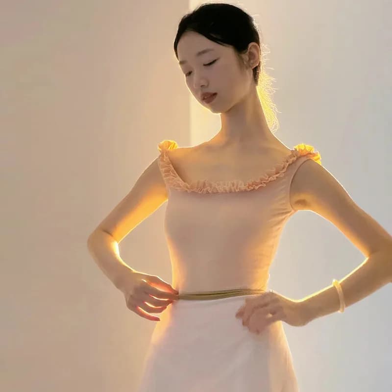 Body in pizzo per danza e ginnastica 2026, per adulti, per esami artistici, allenamento, fitness, abbigliamento sportivo, all'ingrosso e dropshipping