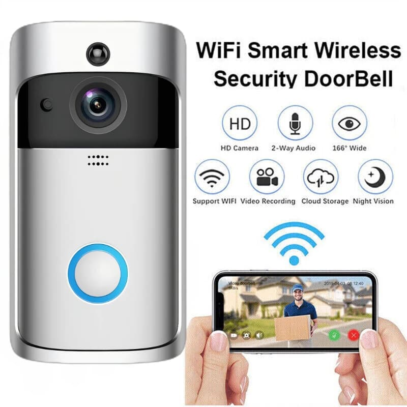 Campanello senza fili esterno Visione notturna IR Porta digitale Peepholes Telecamera di sicurezza Wifi Citofono domestico Campanello Video Eye Entry Phone