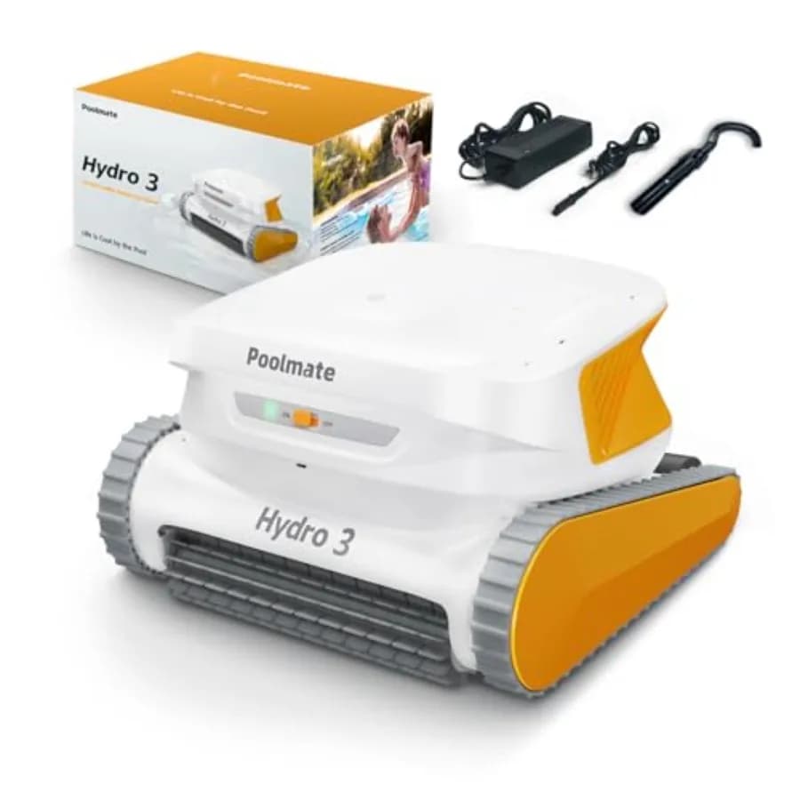 Robot Pulitore Piscina Idro 3 2026 per Piscine Interrate/Fuori Terra 150W Senza Fili, Aspiratore per Piscina con Autonomia Massima 200min, Cestello Filtro 4.1L