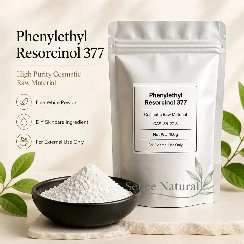 Phenylethyl Resorcinol 377 Powder Cosmetic Raw Material CAS 85-27-8 Fine White Powder For DIY Serum Cream Skincare Making