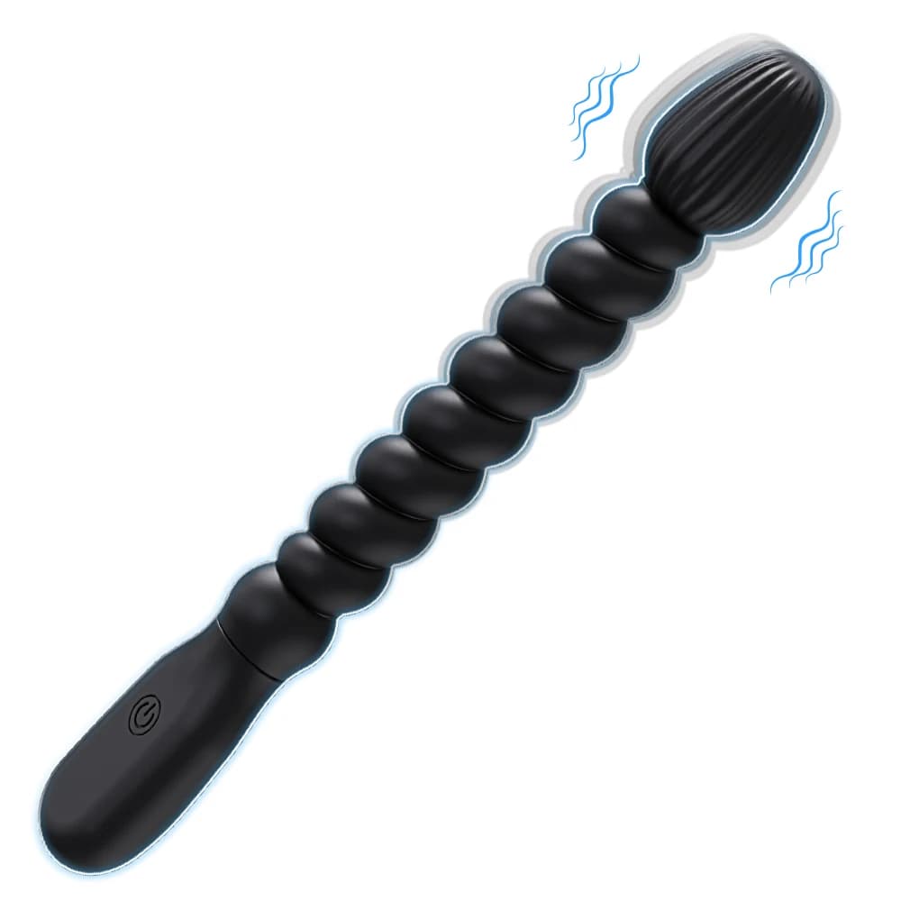 Vibratore anale per uomo Massaggiatore della prostata Butt plug vibrante Palline anali Giocattolo del sesso per le donne Masturbatore adulto in silicone gay maschile
